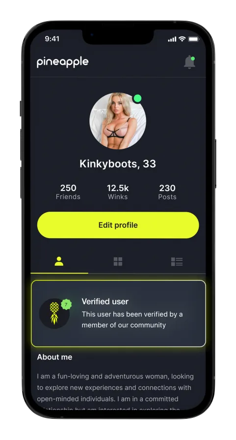 Human verification screen in the Pineapple Lifestyle app
